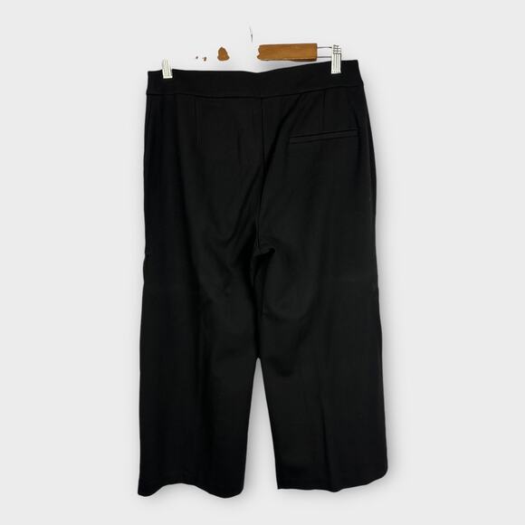 Eileen Fisher Womens size XS Wide Leg Crop Pant Black System Minimalist - Picture 2 of 8